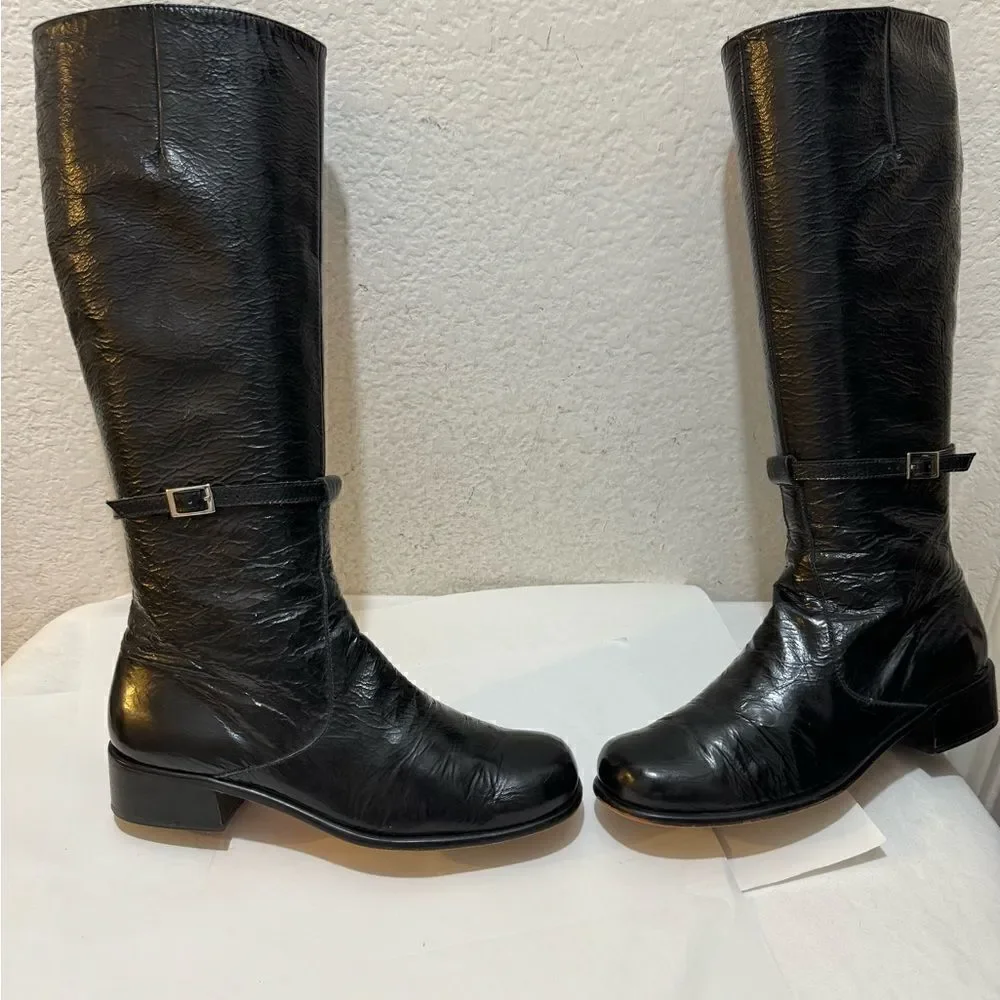 ANYA Ponorovskaya NYC boots women size 38 patent